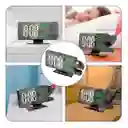 Reloj Despertador Digital Con Proyector De 180° Pantalla Led