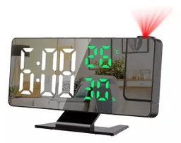 Reloj Despertador Digital Con Proyector De 180° Pantalla Led