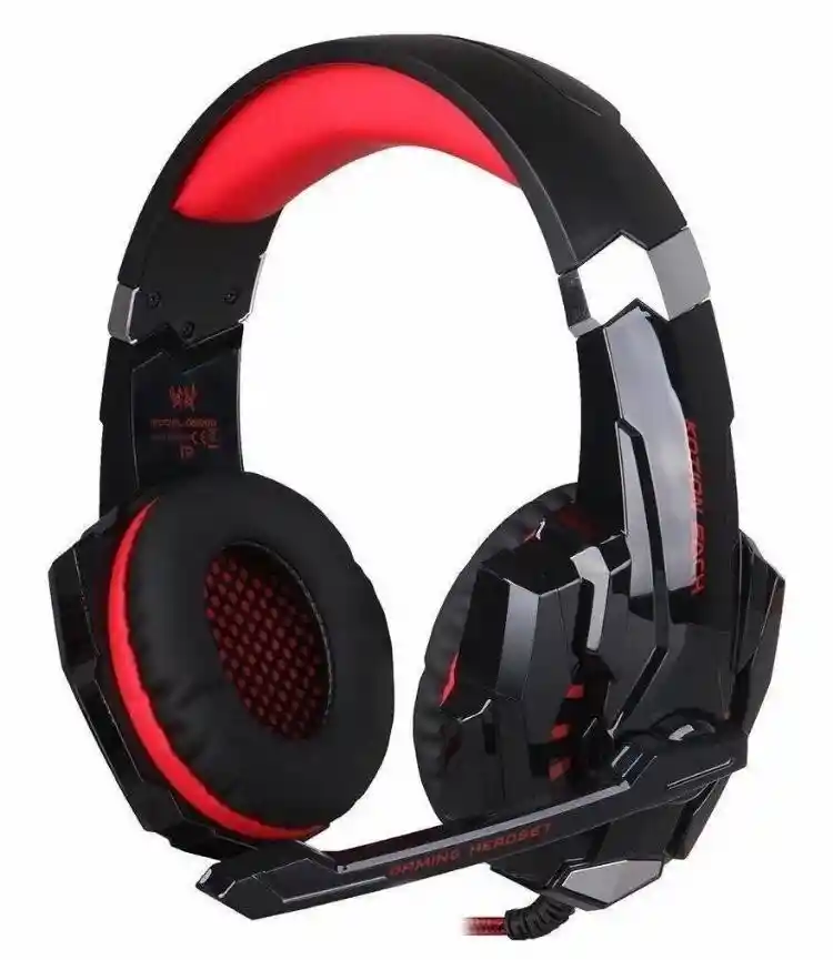 Diadema Gamer G9000 Con Luz Led Roja Compatible Con Ps4/ Xbox One/ Celular/ Switch