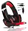 Diadema Gamer G9000 Con Luz Led Roja Compatible Con Ps4/ Xbox One/ Celular/ Switch