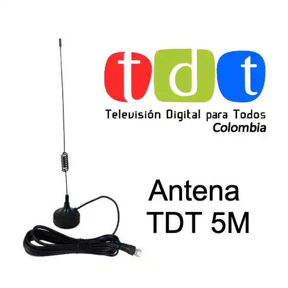 Antena Tdt Para Televisores Y Decodificadores (5m)
