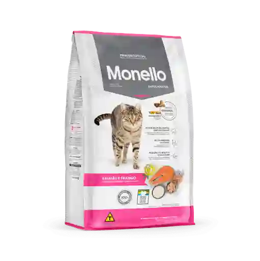 Monello Gato Adulto Pollo Y Salmon Monello Gato 1kg