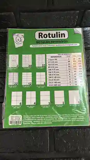 Papel Adhesivo Carta X10 Unidades