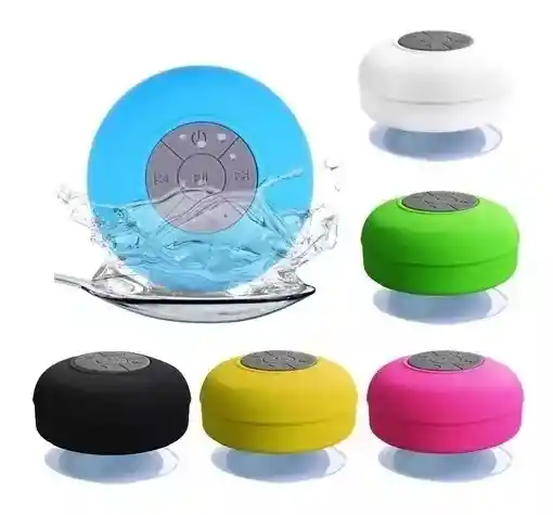 Parlante Stereo Bluetooth Ducha Resistente Al Agua Altavoz