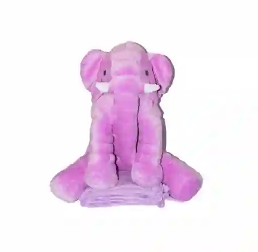 Peluche Elefante Color Morado Con Cobija 50cm X 30cm Grande