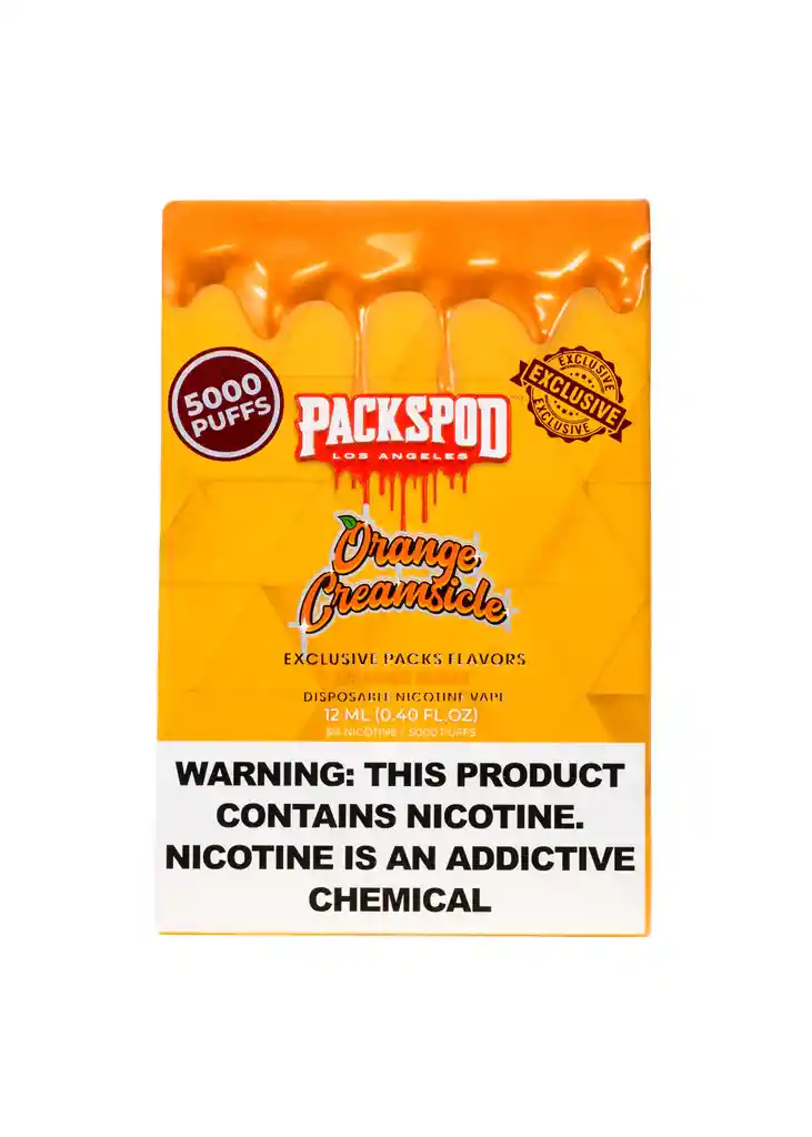 Packspod Orange Creamsicle 5000puff