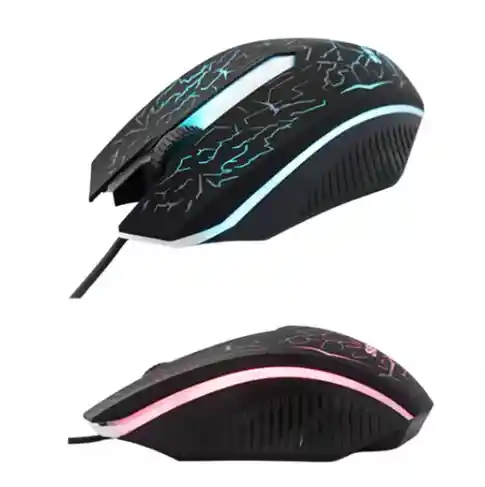 Raton Mouse Usb Gaming Rgb De Cable Seisa Dn-a 401