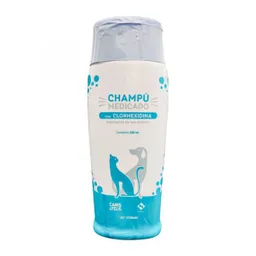 Shampoo Para Mascotas Medicado Con Clorhexidina 200 Ml Shampoo Perros Y Gatos Medicado 200 Ml