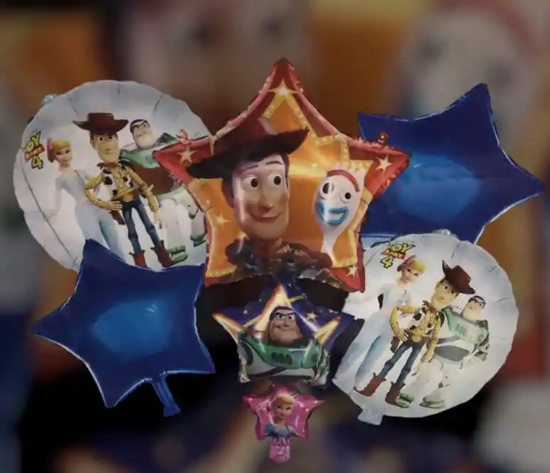 Bouquet Globo Bomba Personaje Infantilrayo Toy Story X5