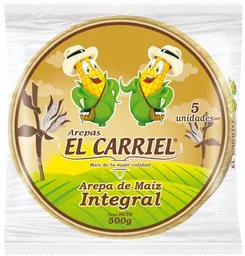 El Carriel Arepa Integral X 5 Und X 500 Gr