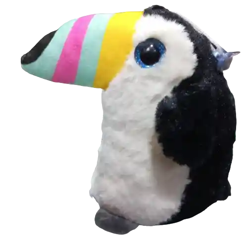 Tukan Negro De Peluche - 15cm