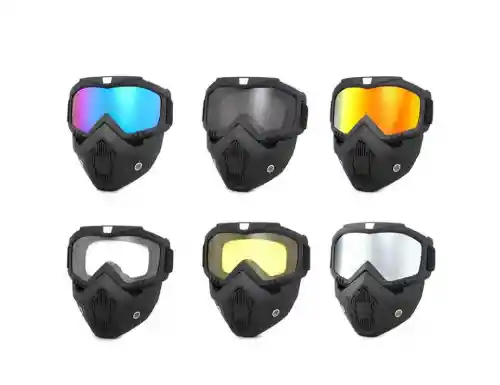 Gafas Careta Desmontable Motociclismo Motocross Ciclismo