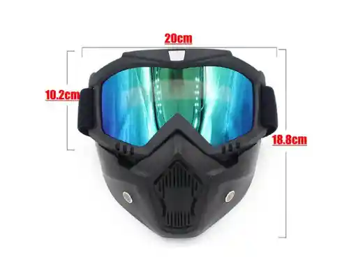 Gafas Careta Desmontable Motociclismo Motocross Ciclismo