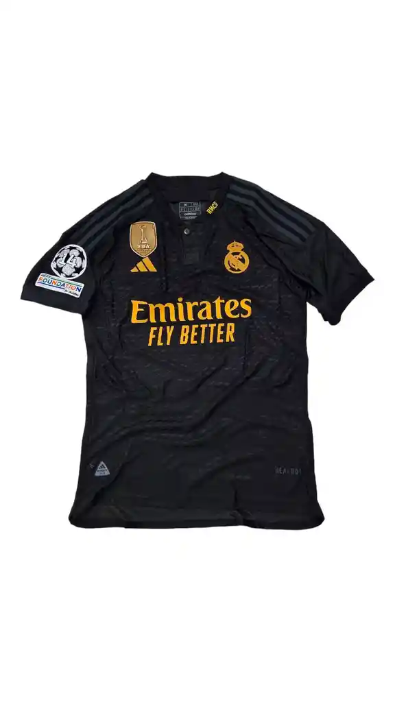 Camiseta Real Madrid Champion Negra Talla S