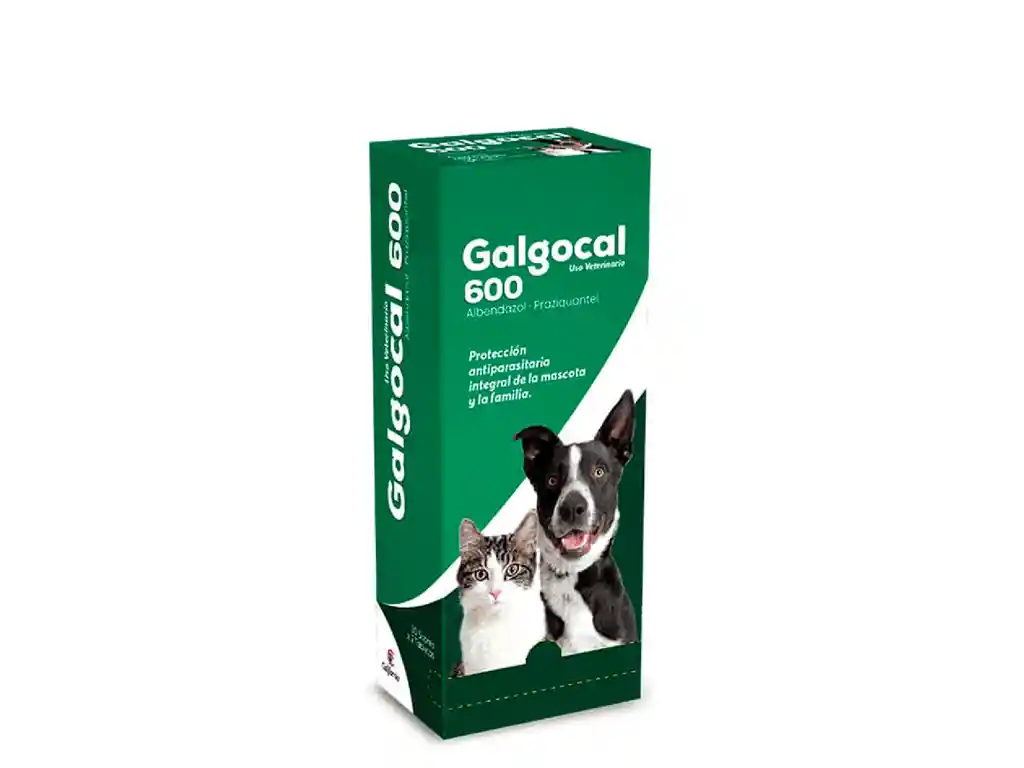 Galgocal 600 Desparasitante Para Perros Y Gatos