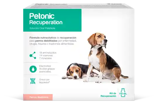 Petonic Recuperacion - Perros Medianos Frasco X 110 Ml