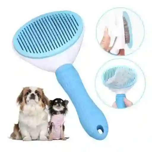 Cepillo Para Mascota Con Botón Para Quitar Pelusa