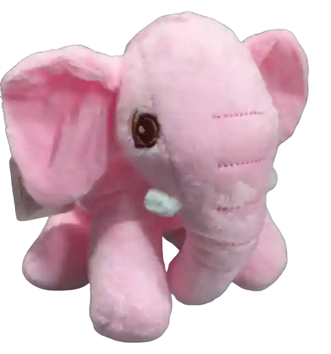 Elefante Rosa De Peluche - 15cm