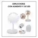 Espejo Doble Con Luz Led Portable