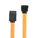 Cable Datos Sata Para Disco Duro O Ssd Color Naranja