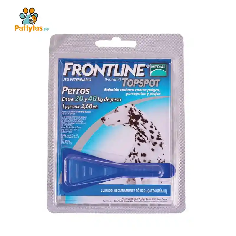 Frontline - Antiparasitario Perros De 20 A 40 Kg