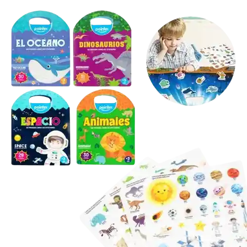 Mi Primer Libro De Stickers Reutilizables Actividades Niños Oceano