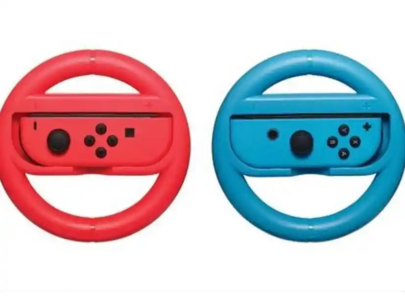 Volante Nintendo Switch Para Joycon 2 Unidades Timón Rueda Neon