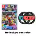 Mario Kart Deluxe 8 + 2 Volantes Negros Nintendo Switch Nuevo