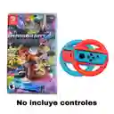 Mario Kart Deluxe 8 + 2 Volantes Neon Nintendo Switch Nuevo