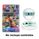 Mario Kart Deluxe 8 + 2 Volantes Blancos Nintendo Switch Nuevo