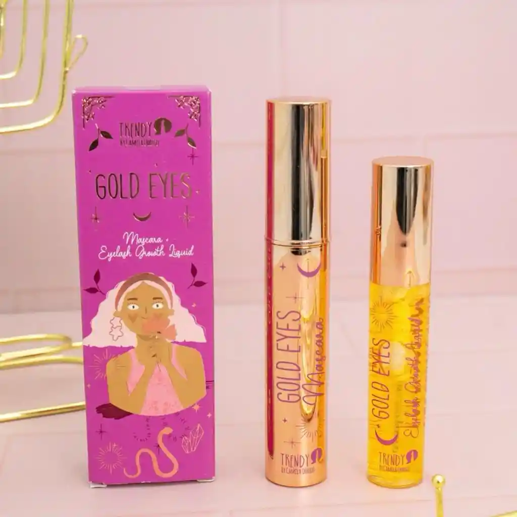 Kit Duo Pestañina + Fortalecedora Gold Eyes Trendy