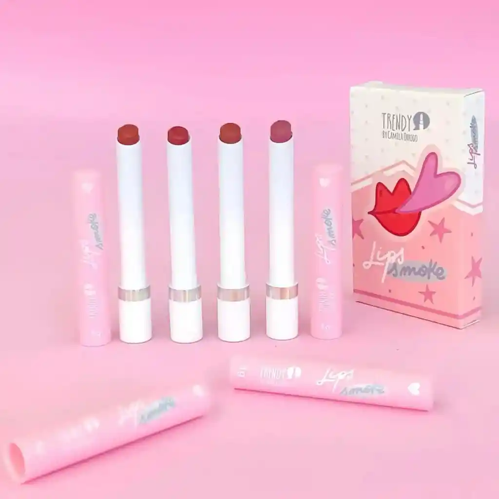 Kit Labiales X 4 Lips Smoke Trendy