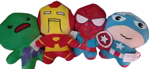 Super Heroes De Peluche, Spiderman, Hulk, Capitan America Y Iroman