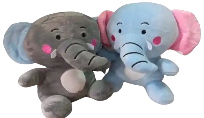 Duo De Elefantes De Peluche