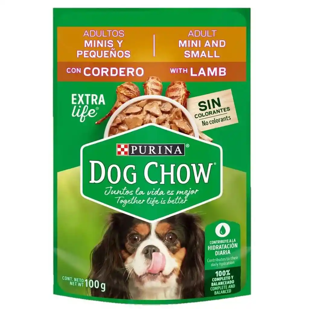 Dog Chow Alimento Húmedo Adulto Raza Pequeña Cordero