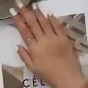 Anillo Ajustable Para Mujer Trébol Cuatro Hojas En Plata