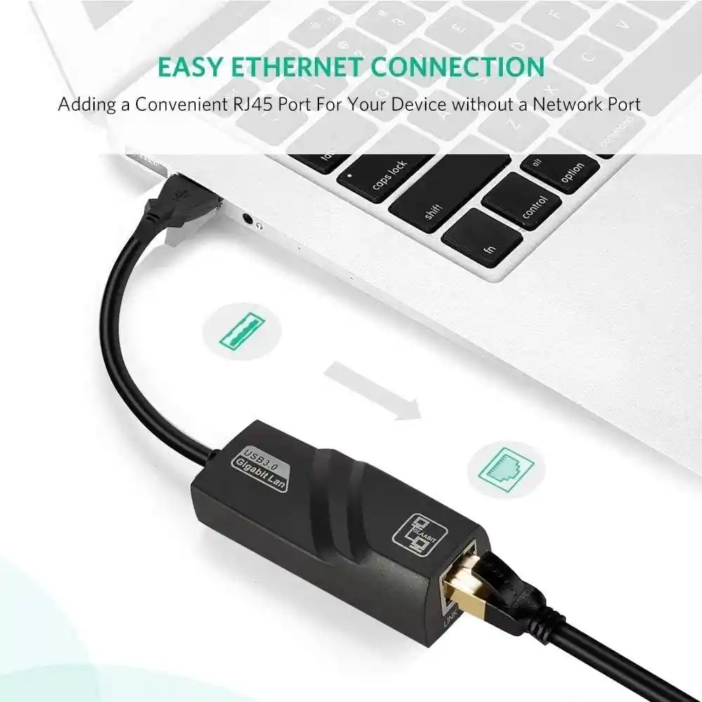 Adaptador Ethernet Usb 3.0 Gigabit 10/100/1000 Mbps Treqa