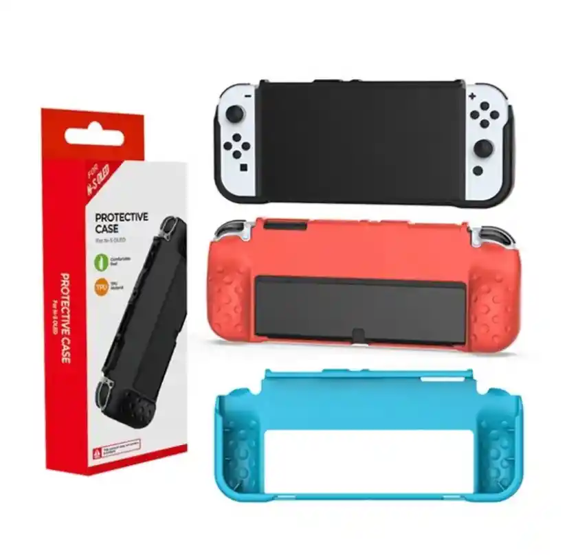 Funda Protectora Dobe Tpu Compatible Nintendo Switch Oled Roja