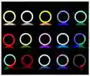 Aro De Luz Rgb Profesional De 33 Cm De Diametro Con Tripode De 2.10 M Y Soporte De Telefono