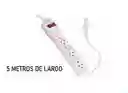 Regleta De 6 Puestos Con Extencion De 5 Mts De Largo