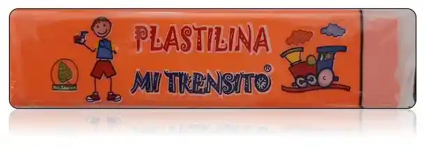 Plastilina En Barra Color Naranja 55 Gr Mi Trencito