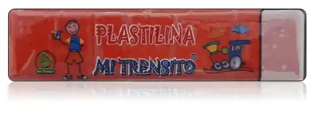 Plastilina En Barra Color Rojo 55 Gr Mi Trencito