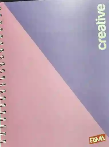 Cuaderno Argollado Grande Femenino, 80h Cuadriculado - Fama