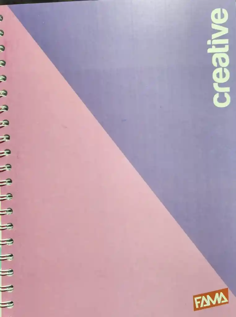 Cuaderno Argollado Grande Femenino, 80h Cuadriculado - Fama