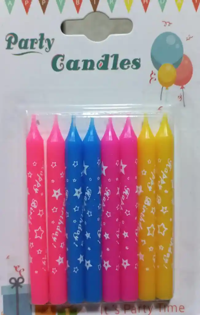 Velas Para Pastel X8