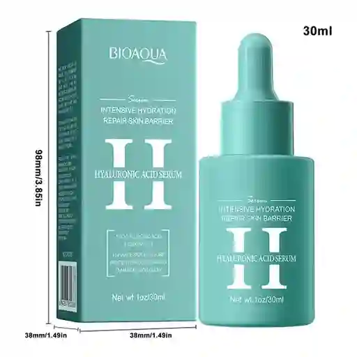 Serum Ácido Hialurónico Y Ceramidas Bioaqua X30ml - Reduce Los Poros.