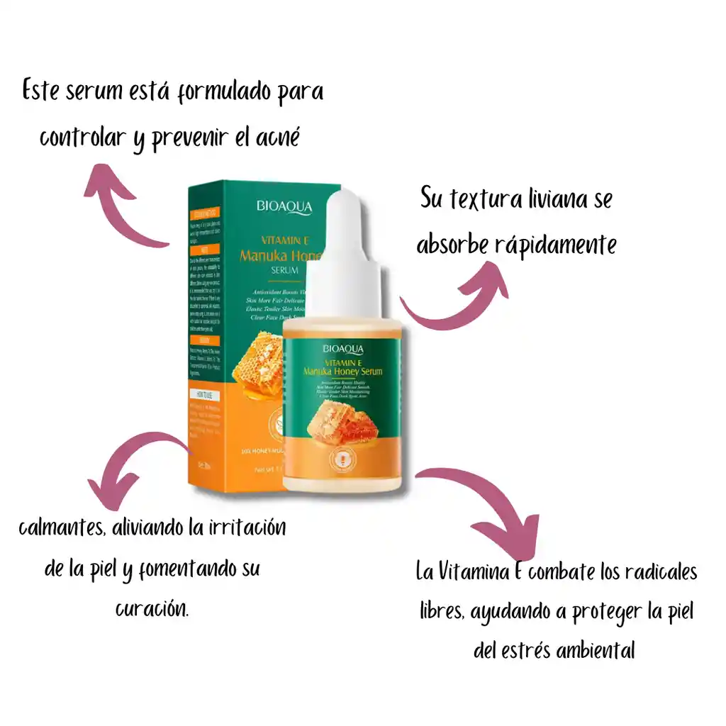 Serum Miel Y Vitamina E – Bioaqua X30ml