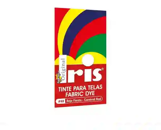 2 Tintura Iris Ropa Color Rojo Fiesta Tinte Tela Pigmento Textil Colorante 48