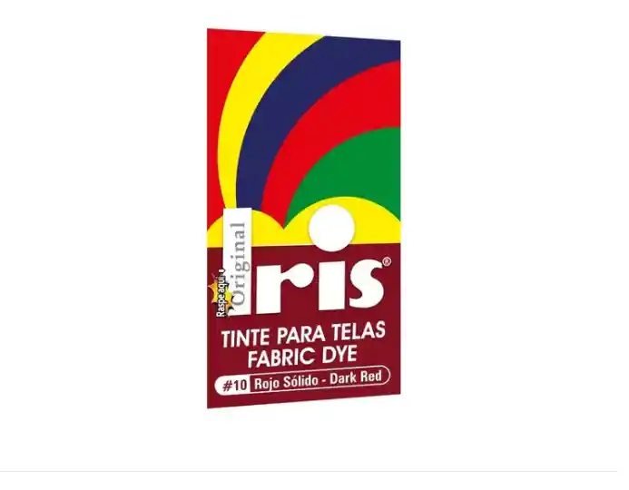 Tintura Iris Ropa Color Rojo Solido Vino Tinto Tinte Tela Pigmento Colorante 10