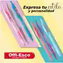 Esfero Boligrafo Retractil Semi Gel Offiesco Tinta Negra Cuerpo Pastel 0.7 Mm Trazo Fino